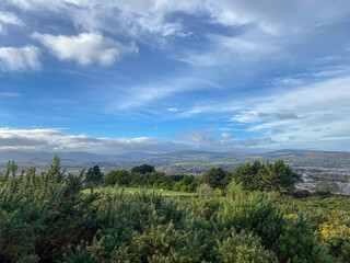 clouds over the mountains