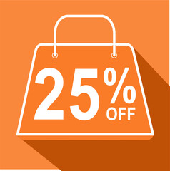  25% twenty five percent discount off