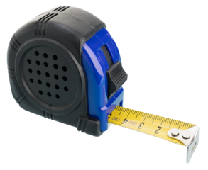Construction tape measure isolated