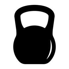 Kettlebell icon. Weight icon, training equipment flat vector icon for exercise apps and websites.
