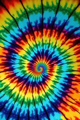Naklejka premium tie dye colorfui pattern texture psychedelic GENERATIVE AI