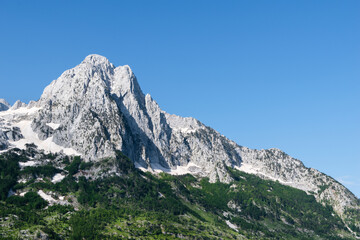 Fototapeta na wymiar View of Dajti mountains in Albania