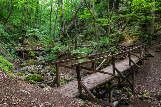 Dera Gorge in Pilis mountains in Hungary