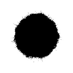 Hand drawn black vector spot