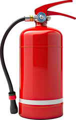 Red fire extinguisher isolated
