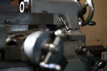 Handle for lathe processing
