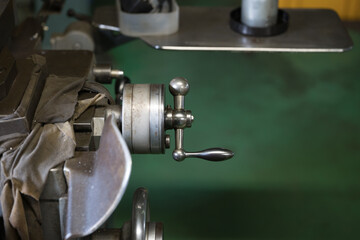 Handle for lathe processing
