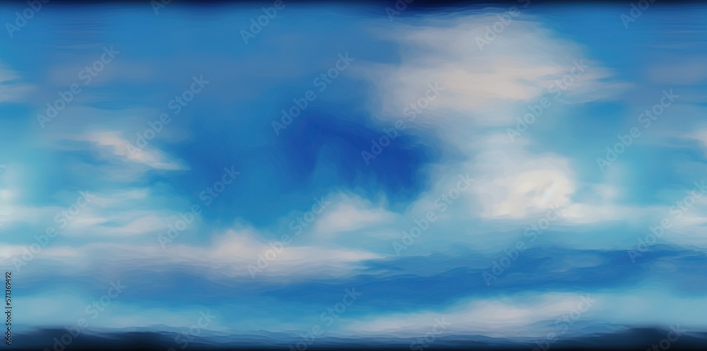 Aufkleber blurry sky in an abstract image. background of a blue sky with cumulus clouds. generative ai