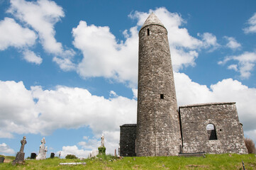 round tower of Turlough Abbey