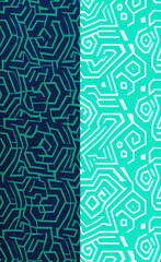 Fototapeta premium Blue background, Colorful illustration, Wallpaper with lines, Flyer 