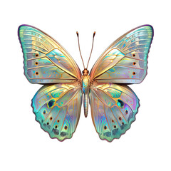 Colorful butterfly on transparent background PNG