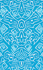 Blue background, Colorful illustration, Wallpaper with lines, Flyer 