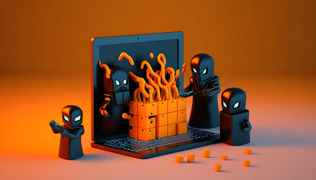 Hacking. Ai generated