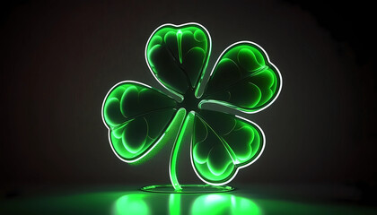 a st. patrick's day creative abstract 4k background created by generative AI