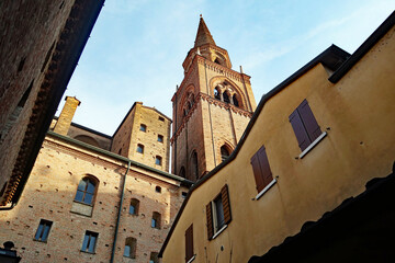 Fototapeta na wymiar Mantua Piazza Alberti Basilica di Sant Andrea