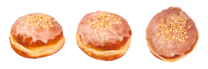 Pączki z lukrem, PNG, przezroczyste tło, tłusty czwartek	