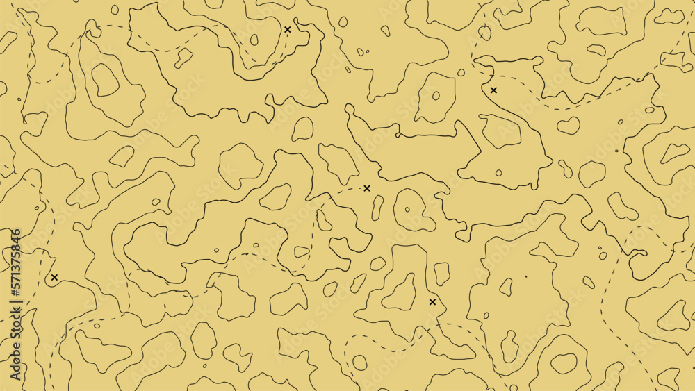 Poster topographic map background. geographic abstract pattern. the topo contour with stylized height. moun