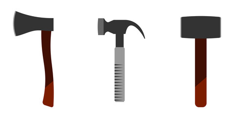 Set of Tools Icons, Screwdriver, Icon, Sign, Symbol, Work