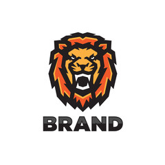 Modern mascot lion logo that symbolizes power, protection, and determination.