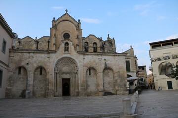 Fototapeta na wymiar San Giovanni Battista Church in Matera, Italy 