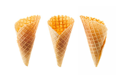 ice cream cone isolated on a white background