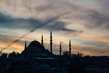 Fototapeta premium Suleymaniye Mosque Drone Photo, Fatih Istanbul, Turkey