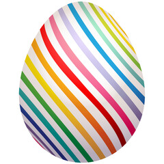 Obraz premium Colorful easter egg watercolor decorated