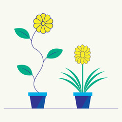 Flower  Tree Vector Design