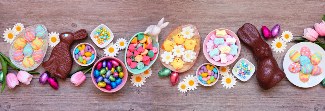 Easter Eggs, Candy and Sweet