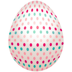 Colorful easter egg watercolor decorated