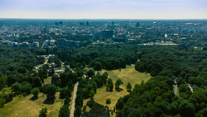 Cytadela park from above, Poznan, Poland