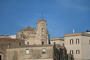 Fototapeta na wymiar View to Chiesa del Purgatorio in Matera, Italy