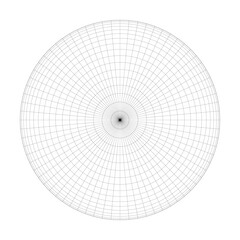 Planet Earth globe grid of meridians and parallels, or latitude and longitude. 3D vector illustration