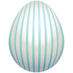 Colorful easter egg watercolor decorated