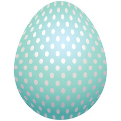 Colorful easter egg watercolor decorated