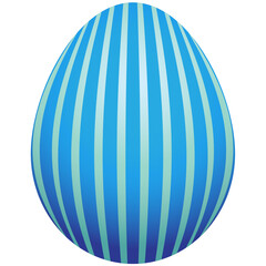 Colorful easter egg watercolor decorated