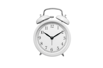 Retro alarm clock on a transparent background