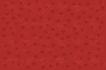 Abstract heart shape on red background. Colorful banner template. Easy editable illustration for display product, advertisement, wallpaper, websites, card, greetings. Valentine's day, love, relation.