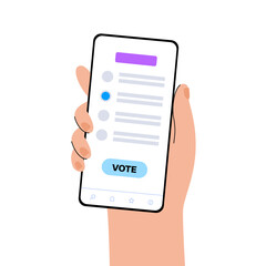 Vote online concept