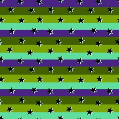 Cartoon geometric seamless stars and stripes pattern for wrapping paper and kids clothes print and fabrics