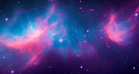 Artistic Nebula Galaxy Wallpaper, Generative AI