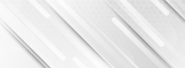 Obraz premium background banners. colorful.gray gradation and hexagonal pattern