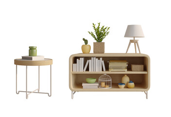 Table cabinet and decoration objects © manow