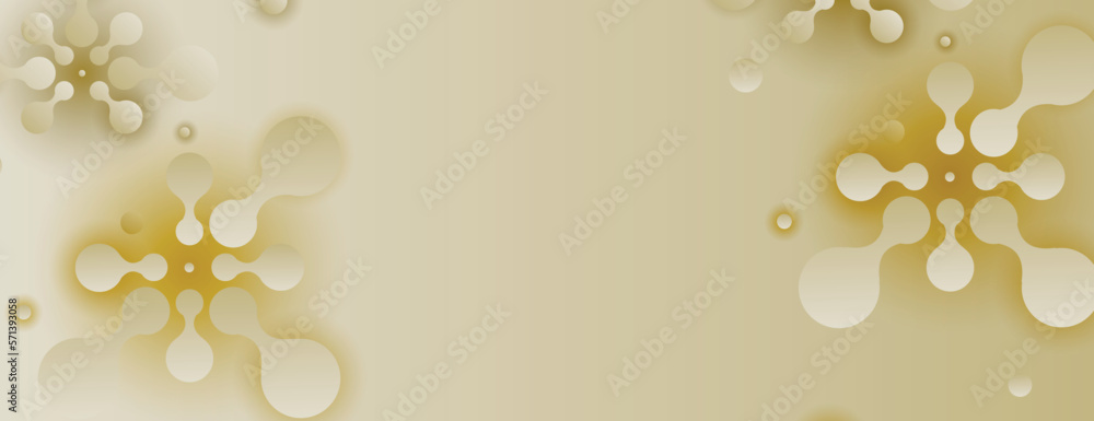 Poster vector molecules creative template. connect design template. shapes modern science element. abstract