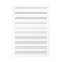 Blank sheet music page template. Empty music folio page - obrazy, fototapety, plakaty