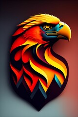 colored eagle