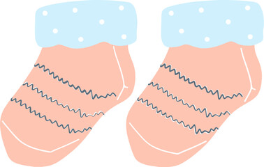 Baby bottle little cutie baby shower illustration