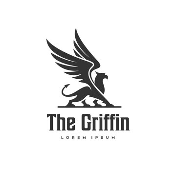griffin mythology logo illustration design
