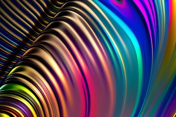 Metallic waves of color