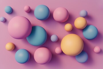 colorful spheres random background